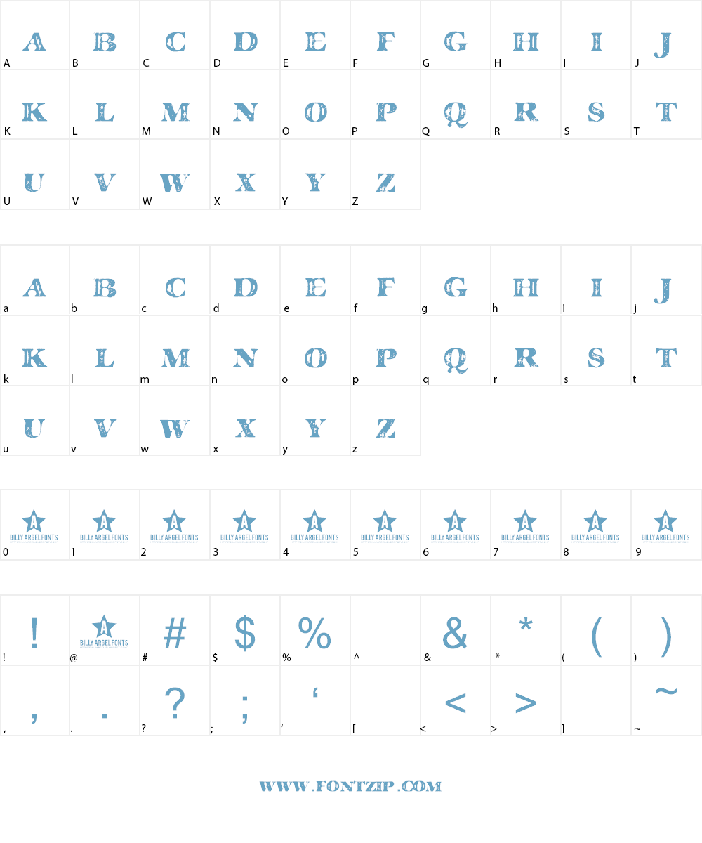 MAJOR GUILTY Font Character